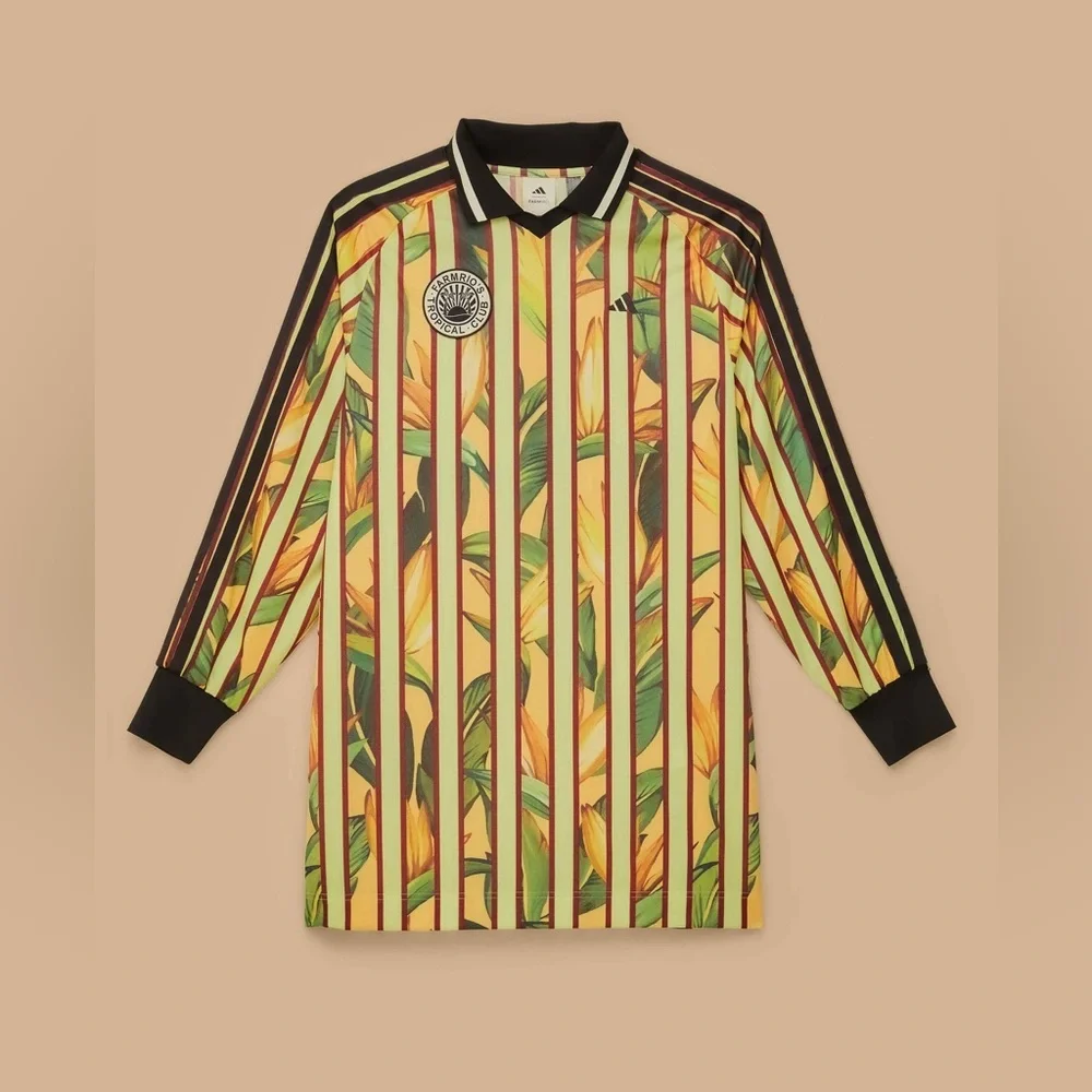 Adidas x FARM Rio Tropical Print Jersey Sporty Dress JD6284 Size Small NWT - Picture 17 of 17